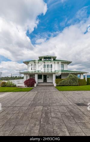 Olson Mansion und Golfplatz in Lake Wilderness, Washington. Stockfoto