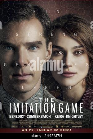 VERÖFFENTLICHUNG: 25. Dezember 2014 TITEL: The Imitation Game STUDIO: Weinstein Company. REGIE: Morten Tyldum. PLOT: Der englische Mathematiker und Logiker Alan Turing hilft, den Enigma-Code während des Zweiten Weltkriegs zu knacken HAUPTROLLE: Benedict Cumberbatch Keira Knightley Matthew Goode. (Quelle: © The Weinstein Company/Entertainment Picturs) Stockfoto