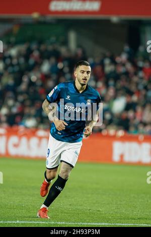 Granada, Spanien. 03rd Dez 2021. Jose Luis Mato, bekannt als Joselu von Deportivo Alaves, gesehen während des La Liga Santander Spiels zwischen Granada CF und Deportivo Alaves im Nuevo Los Carmenes Stadium in Granada.(Endstand - Granada CF 2:1 Deportivo Alaves) (Foto von Francis Gonzalez/SOPA Images/Sipa USA) Quelle: SIPA USA/Alamy Live News Stockfoto