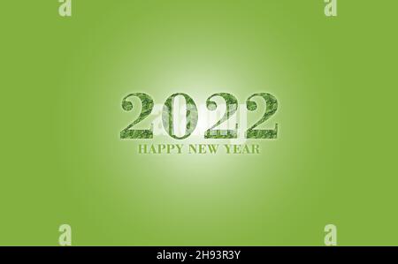 Frohes neues Jahr 2022 farbenfroher Hintergrund Stock Vektor