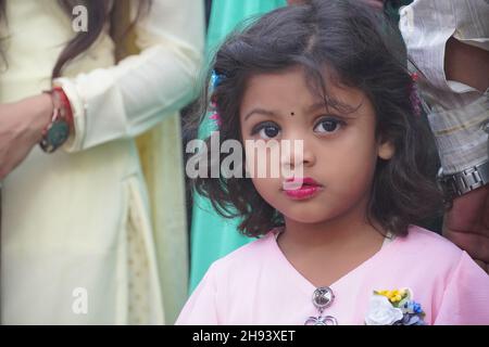 Baby Mädchen Bild indischen HD Stockfoto