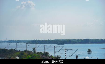 Großes Flutbild Stockfoto