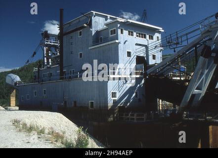 Old Gold Dredge, Yukon Territory Stockfoto