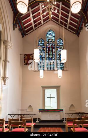 Frontarchitektur der St. George Kapelle, die Teil der Kathedrale Kirche St. James ist die Kapelle ist dem Königlichen Regiment von Kana gewidmet Stockfoto
