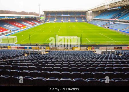 Blackburn, Großbritannien. 04th Dez 2021. Gesamtansicht des Ewood Park. Das Spiel der EFL Sky Bet Championship zwischen Blackburn Rovers und Preston North End am 4. Dezember 2021 im Ewood Park, Blackburn, England. Foto von Mike Morese. Nur zur redaktionellen Verwendung, Lizenz für kommerzielle Nutzung erforderlich. Keine Verwendung bei Wetten, Spielen oder Veröffentlichungen einzelner Clubs/Vereine/Spieler. Kredit: UK Sports Pics Ltd/Alamy Live Nachrichten Stockfoto