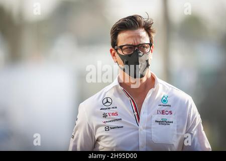 WOLFF Toto (aut), Teamchef & CEO Mercedes AMG F1 GP, Portrait während des Formel 1 stc Saudi Arabian Grand Prix 2021, 21th Runde der FIA Formel 1 Weltmeisterschaft 2021 vom 3. Bis 5. Dezember 2021 auf dem Jeddah Corniche Circuit, in Jeddah, Saudi-Arabien - Foto: Antonin Vincent/DPPI/LiveMedia Stockfoto