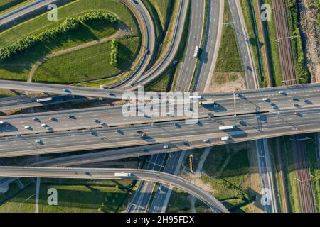 Kreuzung Kreuzung Kreuzung Kreuzung Straße Kreuzung Stockfoto