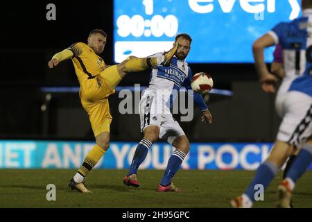 Bristol, Großbritannien. 04th Dez 2021. Ben Goodliffe von Sutton United beim Spiel der FA Cup 2nd-Runde zwischen Bristol Rovers und Sutton United am 4. Dezember 2021 im Memorial Stadium, Bristol, England. Foto von Dave Peters/Prime Media Images. Quelle: Prime Media Images/Alamy Live News Stockfoto