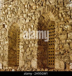 Claustro del Monasterio de Sant Cugat del Vallés. Stockfoto