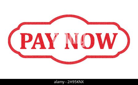 Stempel mit Text, zahlen jetzt innen, Vektor-illustration Stock Vektor