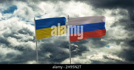 ukraine russland Konflikt 2021 Eskalation Stockfoto