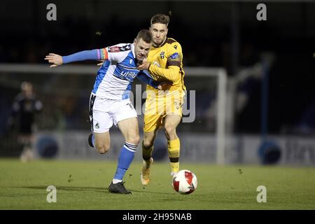 Bristol, Großbritannien. 04th Dez 2021. Paul Coutts von Bristol Rovers während des FA Cup 2nd-Runden-Spiels zwischen Bristol Rovers und Sutton United am 4. Dezember 2021 im Memorial Stadium, Bristol, England. Foto von Dave Peters/Prime Media Images. Quelle: Prime Media Images/Alamy Live News Stockfoto