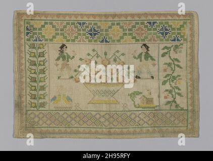 Sampler, Frankreich, 1775/1825. Stockfoto