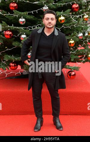 Rom, Italien. 04th Dez 2021. Virginio nimmt an der Einweihung des Weihnachtsdorfes im Auditorium Parco della Musica Teil. (Foto: Mario Cartelli/SOPA Images/Sipa USA) Quelle: SIPA USA/Alamy Live News Stockfoto