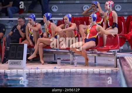 Roma, Italien. 04th Dez 2021. Plebiscito Padova Team während des SIS Roma gegen Plebiscito Padova, Waterpolo Italienische Serie A1 Frauenspiel in Roma, Italien, Dezember 04 2021 Quelle: Independent Photo Agency/Alamy Live News Stockfoto