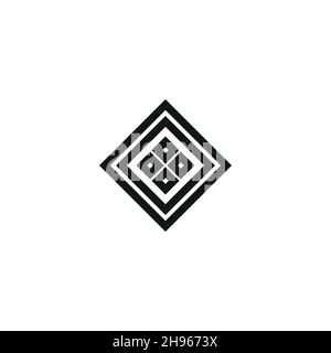 Vektor-Symbol: Keltischer Knoten, Triquetra-Kreuz oder Trinity-Symbol mit Herzform. Stock Vektor
