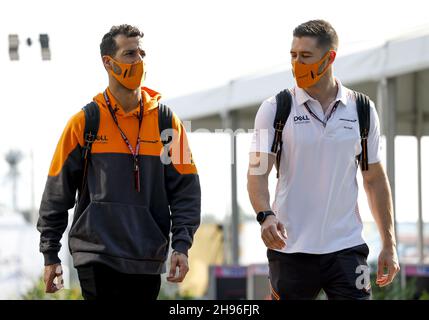 RICCIARDO Daniel (aus), McLaren MCL35M, Portrait während des Formel 1 stc Saudi Arabian Grand Prix 2021, 21th Lauf der FIA Formel 1 Weltmeisterschaft 2021 vom 3. Bis 5. Dezember 2021 auf dem Jeddah Corniche Circuit, in Jeddah, Saudi-Arabien - Foto: Dppi/DPPI/LiveMedia Stockfoto