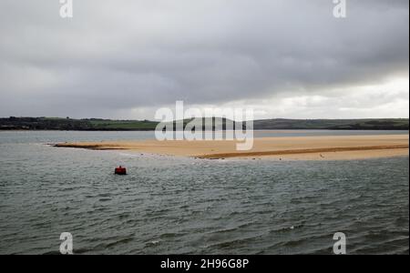 Padstow, Cornwall, England, Dezember 2nd 2021, Blick auf das Meer bei Padstow. Stockfoto