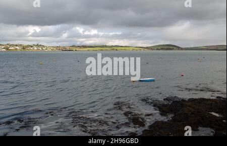 Padstow, Cornwall, England, Dezember 2nd 2021, Blick auf das Meer bei Padstow. Stockfoto