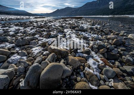 CLE Elum Lake im Bundesstaat Washington Stockfoto