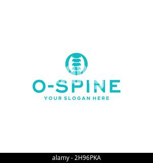 Minimalistisches O OSPINE Label Logo Design Stock Vektor