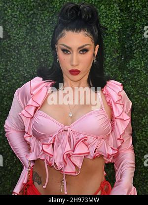 Los Angeles, USA. 04th Dez 2021. LOS ANGELES, KALIFORNIEN - 04. DEZEMBER: Kali Uchis besucht am 04. Dezember 2021 in Los Angeles, Kalifornien, den Variety 2021 Music Hitmakers Brunch, präsentiert von Pfau und GIRLS5EVA im City Market Social House. Foto: Casey Flanigan/imageSPACE Credit: Imagespace/Alamy Live News Stockfoto