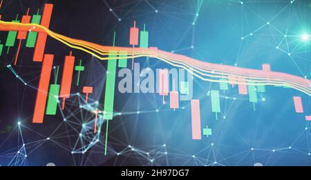 Nachhaltige Portfolio Management, langfristige Wealth Management mit risikostreuung Konzept. Stockfoto