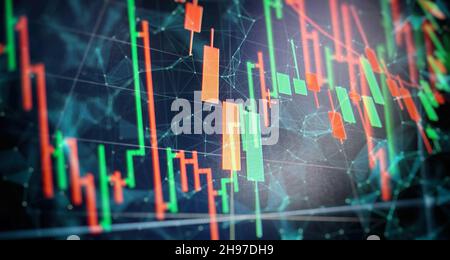 Nachhaltige Portfolio Management, langfristige Wealth Management mit risikostreuung Konzept. Stockfoto