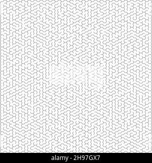 Vektor Labyrinth Hintergrund, komplizierte Labyrinth Illustration isoliert auf weißem Hintergrund Stock Vektor