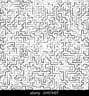 Vektor Labyrinth Hintergrund, Labyrinth Illustration isoliert auf weißem Hintergrund Stock Vektor