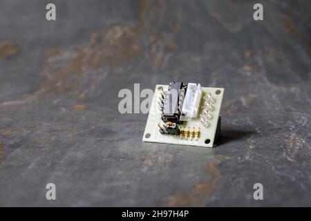 Nahaufnahme des Schrittmotor-Treibermoduls Stockfoto