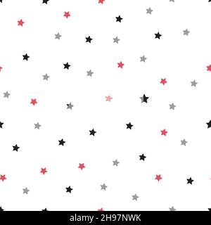 nahtlose Hintergrund mit bunten Sternen Stock Vektor