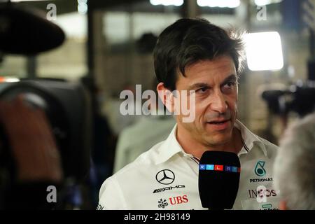 Jeddah, Saudi-Arabien. 04th Dez 2021. 04.12.2021, Jeddah Corniche Circuit, Jeddah, Formel 1 Grand Prix von Saudi-Arabien, im Bild Toto Wolff (Mercedes) Quelle: dpa/Alamy Live News Stockfoto