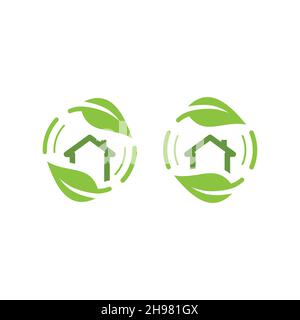 Grüne Energie, umweltfreundlicher Leistungsvektor-Symbolsatz. Solarpanel, Windturbine, recycelte Symbole für erneuerbare Energien. Stock Vektor