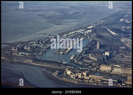The Royal Edward Dock, Avonmouth, Bristol, 1971. Stockfoto
