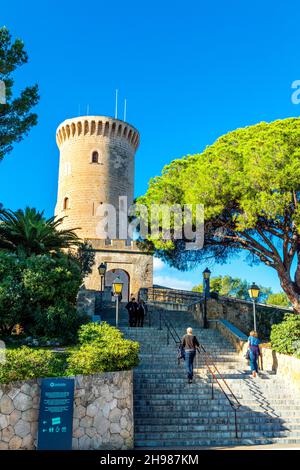 Castell de Bellver in Palma, Mallorca, Spanien Stockfoto