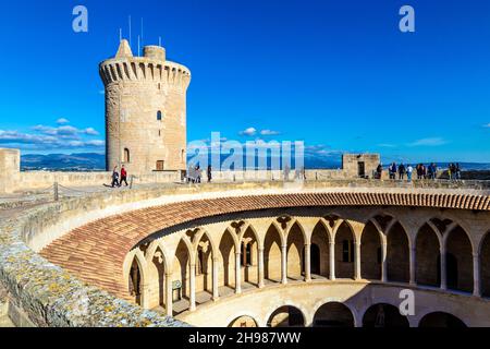 Castell de Bellver in Palma, Mallorca, Spanien Stockfoto