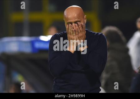 Salerno, Italien. 31st Oktober 2021. Salerno, Italien 31 Ottobre 2021 Stefano Colantuono die Serie Ein Spiel zwischen US Salernitana 1919 und SSC Napoli im Stadio Arechi 0-1 (Bildquelle: © Agostino Gemito/Pacific Press via ZUMA Press Wire) Stockfoto