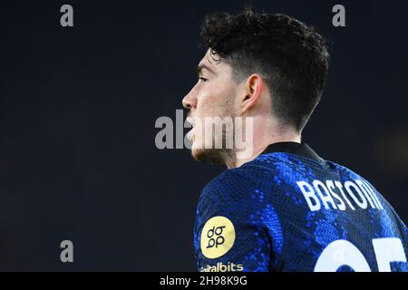 Rom, Latium. 04th Dez 2021. Alessandro Bastoni von Inter während der Serie A Spiel zwischen AS Roma und Inter im Olimpico Stadion in Rom, Italien, 04th. November 2021. Kredit: Unabhängige Fotoagentur/Alamy Live Nachrichten Stockfoto