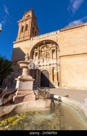 Kirche von La Asuncion in Almansa, Provinz Albacete, Spanien. Stockfoto