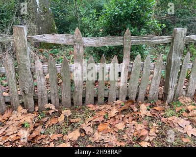 Zaun an der Stowe School und Landschaftsgärten Northamptonshire UK Stockfoto