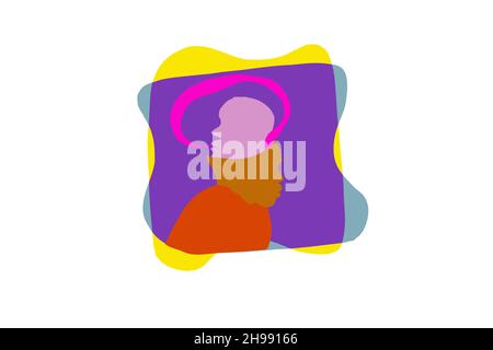 Konzept der psychischen Störung. Stockfoto