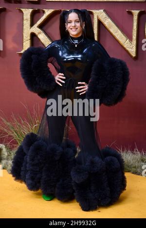 Rosalia, europäische Premiere von „The Lion King“, Odeon Luxe, Leicester Square, London. VEREINIGTES KÖNIGREICH Stockfoto