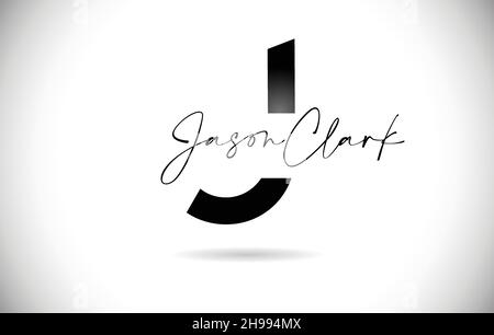J-Logo mit kreativem Farbverlauf. Kreatives elegantes Buchstabe J-Design mit farbenprächtiger blau-violetter Vektor-Ikone. Stock Vektor
