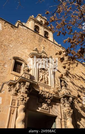 Kloster Las Monjas Agustinas in der Stadt Almansa. Stockfoto