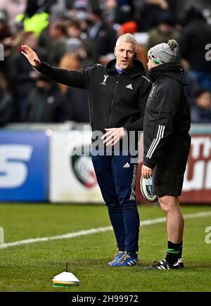 Leicester, Großbritannien. 05th Dez 2021. Premiership Rugby. Leicester Tigers V Harlequins. Mattioli Woods Welford Road Stadium. Leicester. Gareth Tong (Harlekins Leiter der sportlichen Leistung). Kredit: Sport In Bildern/Alamy Live Nachrichten Stockfoto