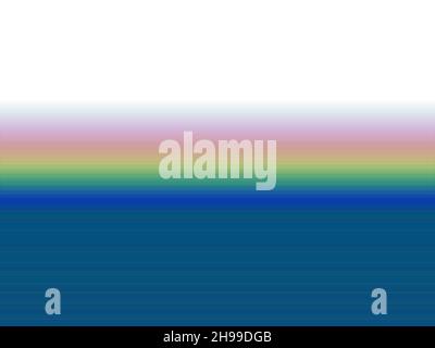 Abstrakter Hintergrund, Farbverlauf blau violett rosa weiß Linien horizontal fluoreszierend Werbung dekorative moderne Muster Stockfoto