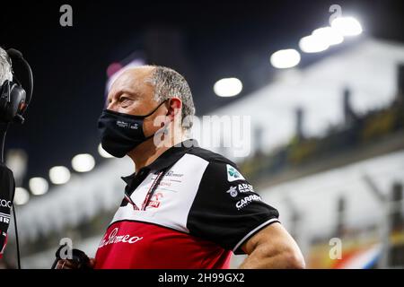 VASSEUR Frederic (Fra), Teamchef von Alfa Romeo Racing ORLEN, Portrait während des Formel 1 stc Saudi Arabian Grand Prix 2021, 21th Lauf der FIA Formel 1 Weltmeisterschaft 2021 vom 3. Bis 5. Dezember 2021 auf dem Jeddah Corniche Circuit, in Jeddah, Saudi-Arabien - Foto: Antonin Vincent/DPPI/LiveMedia Stockfoto