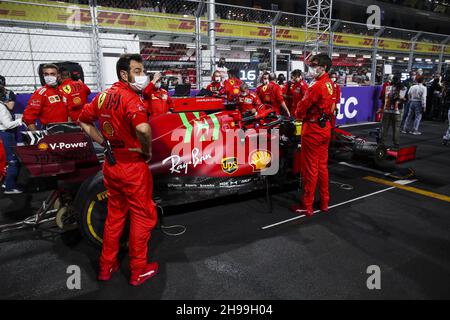 16 LECLERC Charles (mco), Scuderia Ferrari SF21, Aktion während des Formel 1 stc Saudi Arabian Grand Prix 2021, 21th Lauf der FIA Formel 1 Weltmeisterschaft 2021 vom 3. Bis 5. Dezember 2021 auf dem Jeddah Corniche Circuit, in Jeddah, Saudi-Arabien - Foto: Florent Gooden/DPPI/LiveMedia Stockfoto