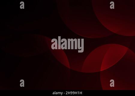 Abstrakte moderne Kreise in Rot mit dunklem Hintergrund. Neues trendy minimalistisches Konzept Hintergrund Stockfoto